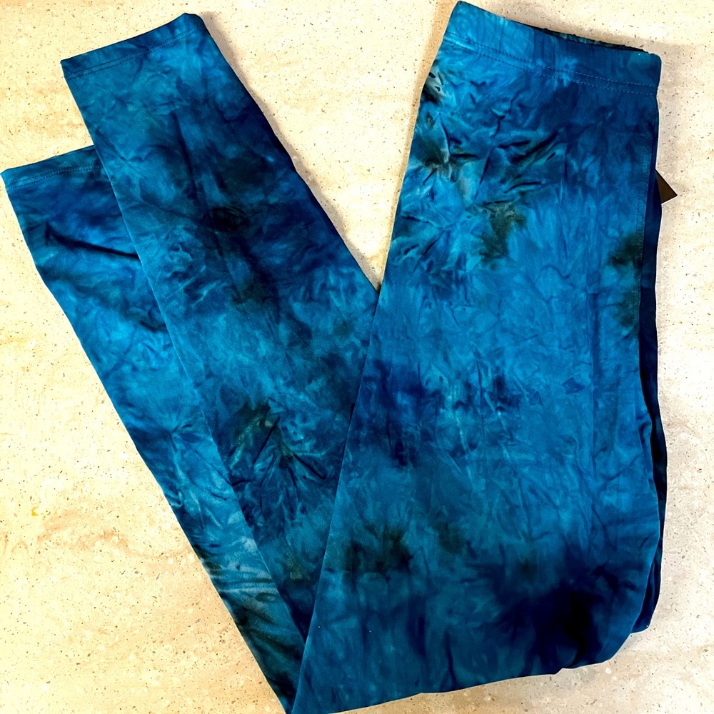 (3 for $15) Shades of blue leggings